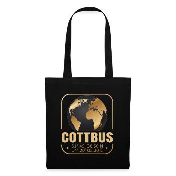 Cottbus - Stoffbeutel - Schwarz - Vorne