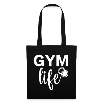 salle de sport comme la conception de motivation de fitness - Sac en tissu - noir - Devant