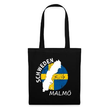 Malmö - Stoffbeutel - Schwarz - Vorne