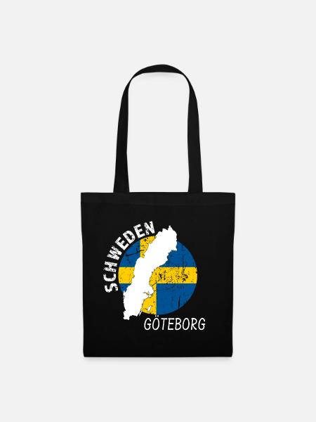 Göteborg - Stoffbeutel - Schwarz