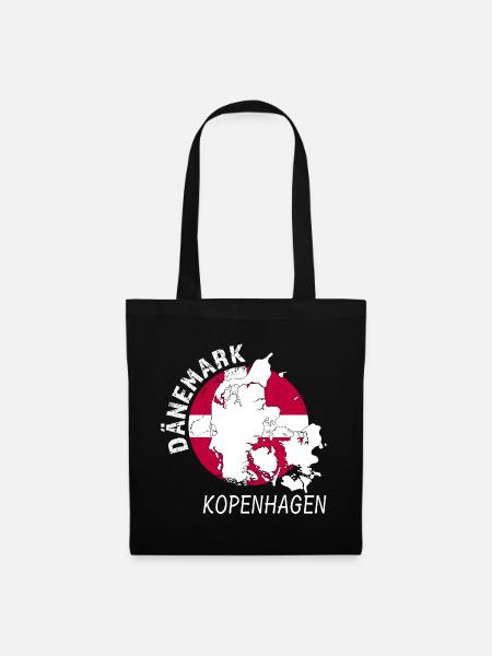 Kopenhagen - Stoffbeutel - Schwarz