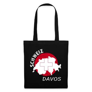 Davos - Stoffbeutel - Schwarz - Vorne