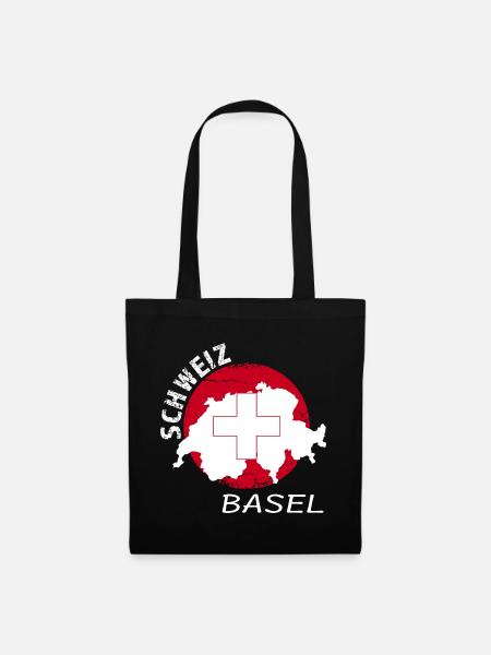 Basel - Stoffbeutel - Schwarz