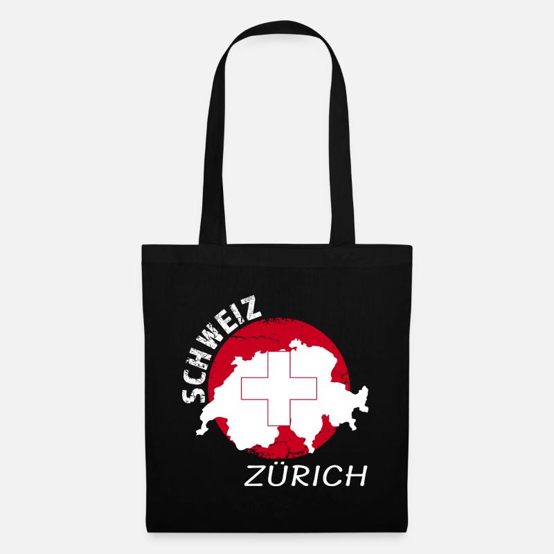 Zürich - Stoffbeutel - Schwarz