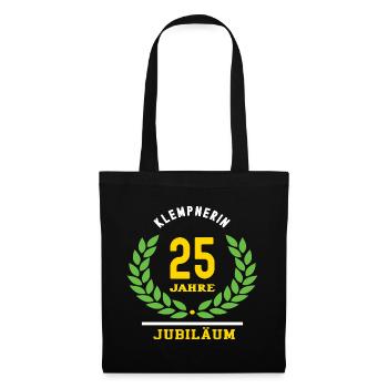 Plumber Anniversary 25 Years 25th Anniversary - Tote Bag - black - Front