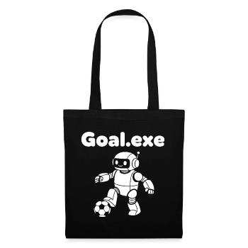 Robot de football robot - Sac en tissu - noir - Devant