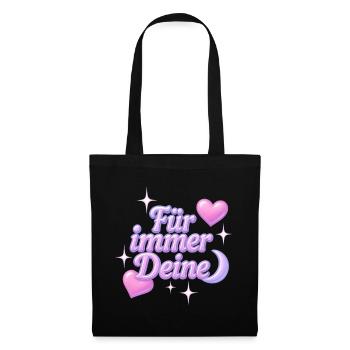 Bien à vous pour toujours / Y2K Statement Design - Sac en tissu - noir - Devant