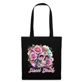Flowers Skull Beauty Bloom - Tote Bag - black - Front