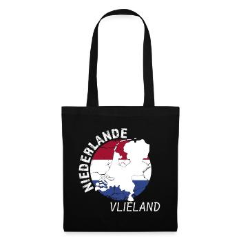 Vlieland - Stoffbeutel - Schwarz - Vorne