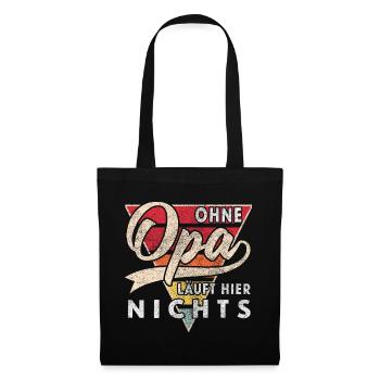 Nothing works here without grandpa, best grandpa - Tote Bag - black - Front