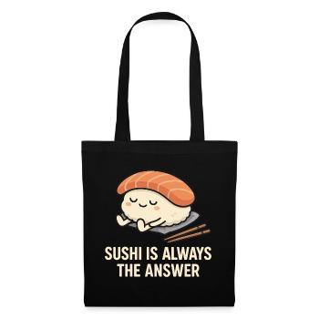 Le sushi est toujours la solution - Sac en tissu - noir - Devant
