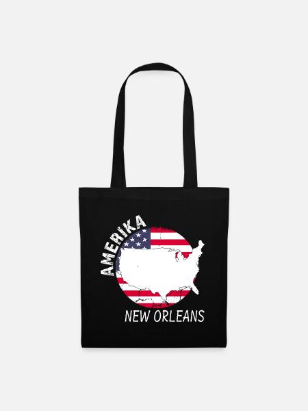 New Orleans - Stoffbeutel - Schwarz