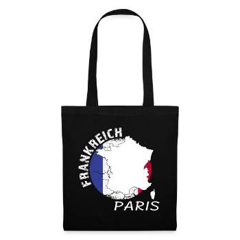 Paris - Stoffbeutel - Schwarz - Vorne