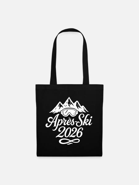 Apres Ski 2026 - Stoffbeutel - Schwarz