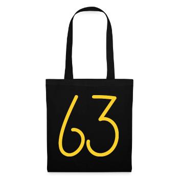 63 - Stoffbeutel - Schwarz - Vorne