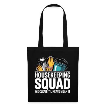 Funny Cleaning Design - Tote Bag - black - Front