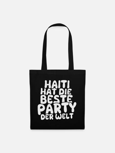 Haiti als Urlaubsland - Stoffbeutel - Schwarz