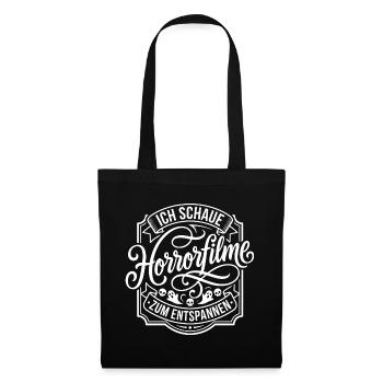 I watch horror movie to relax - Tote Bag - black - Front