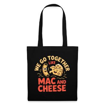 Mac and Cheese Best Friends Couple Design - Tote Bag - black - Front