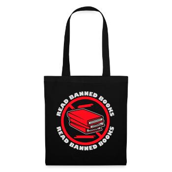 Read Banned Books Verbotene Bücher Lesen Freiheit - Tote Bag - black - Front