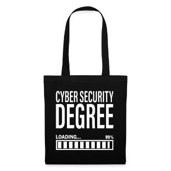 Étudiant en cybersécurité Ingénieur en cybersécurité - Sac en tissu - noir - Devant