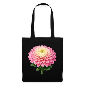 Pink Chrysanthemum Bloom - Tote Bag - black - Front