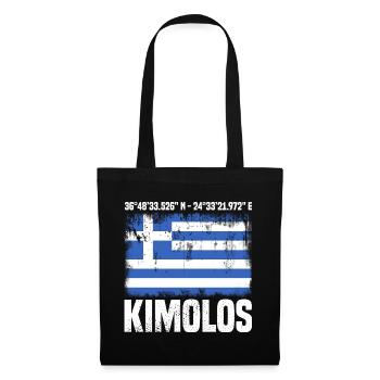 Coordonnées de Kimolos - Sac en tissu - noir - Devant