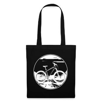 Mountain Biking Drawing - Tote Bag - black - Front