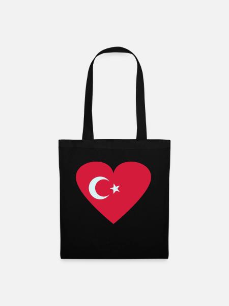 türkei - Stoffbeutel - Schwarz
