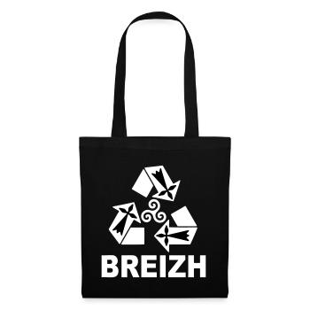 Breirzh Bretagne Triskel - Sac en tissu - noir - Devant