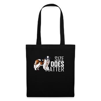 Chien - Sac en tissu - noir - Devant