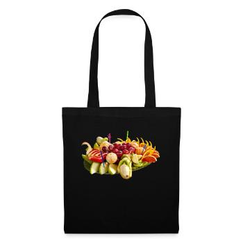 Leckeres Obst - Stoffbeutel - Schwarz - Vorne