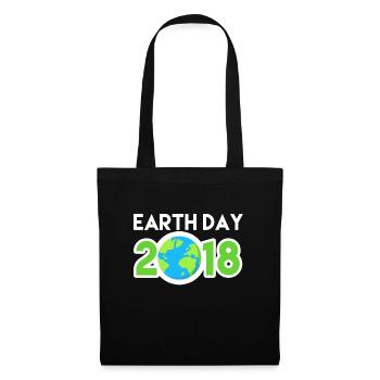 Jour de la planète 2018 chemise Go Planet - cadeau - Sac en tissu - noir - Devant