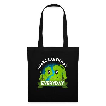 Make Earth Day Every Day Shirt - Gift - Tote Bag - black - Front
