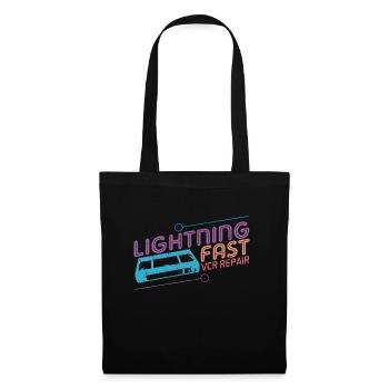 Funny VHS VCR Vintage 90s 80s Shirt Gift - Tote Bag - black - Front