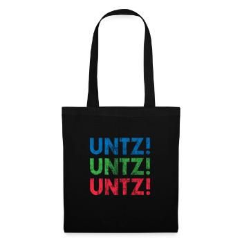 EDM Elektronische Tanzmusik Techno Rave - Stoffbeutel - Schwarz - Vorne