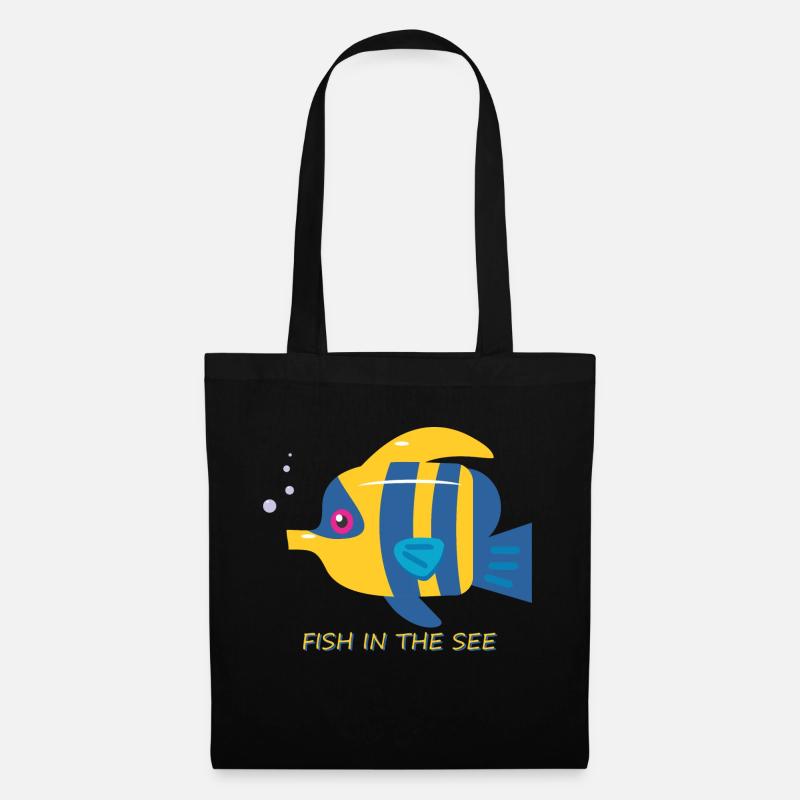 fish - Stoffbeutel - Schwarz