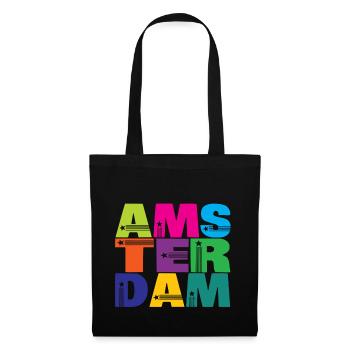 Pays-Bas - Sac en tissu - noir - Devant