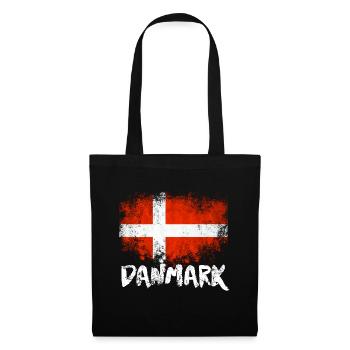Danmark Denmark Flag - Tote Bag - black - Front