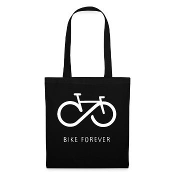 Bike Forever - Stoffbeutel - Schwarz - Vorne