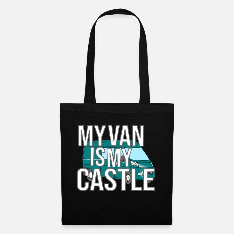 My Van Is My Castle - Stoffbeutel - Schwarz