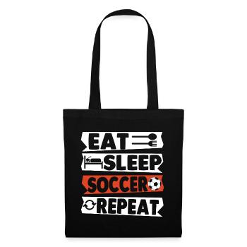 Eat Sleep Soccer Repeat - Tote Bag - black - Front