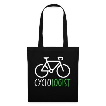 cyclologist / humour sport cyclisme vélo - Sac en tissu - noir - Devant