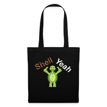 Shell Yeah Tortoise Turtle - Tote Bag - black - Front