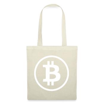 Bitcoin Logo Symbole Cercle Blanc Crypto Wallet - Sac en tissu - nature - Devant