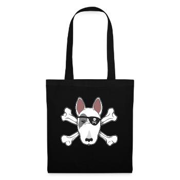 Bull terrier pirate - Tote Bag - black - Front