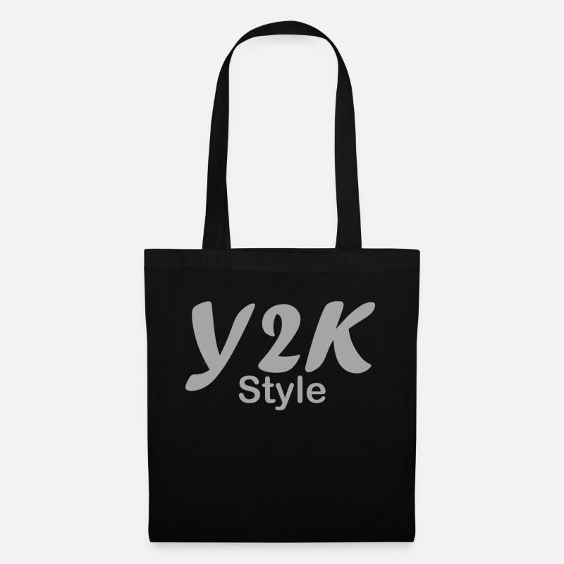 Y2k style 2000er Jahre - Stoffbeutel - Schwarz