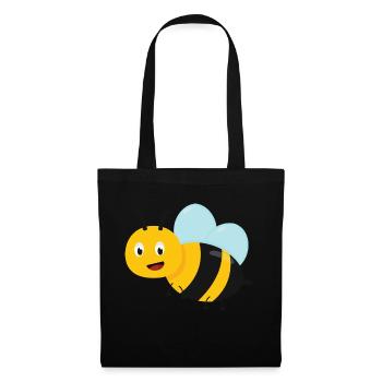 Abeille - Sac en tissu - noir - Devant