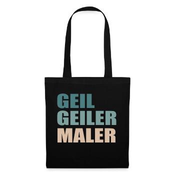 Maler Beruf Handwerk - Stoffbeutel - Schwarz - Vorne