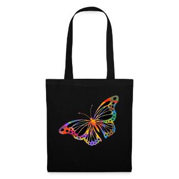 Schmetterling - Stoffbeutel - Schwarz - Vorne